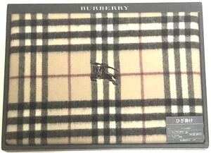 激レア/廃盤【送料無料】 BURBERRY/正規品/新品未使用/ひざ掛け/膝掛け/ひざかけ/ノバチェック/西川産業株式会社/ブランド/ウール/冬(Y227)