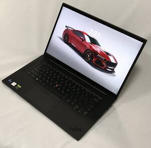 高性能 未使用近 ThinkPad P1 Gen 4 - MS Office 2021付き - CPU i9 / MEM 32GB / SSD 1TB / LCD 4Kタッチ / 顔認証カメラー / Win11 Pro