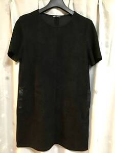 美品【ZARA/ザラ】半袖ワンピース/S★ブラック★レディース★USED