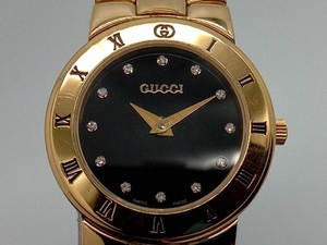 GUCCI 腕時計 3300.2.L ゴールド 黒文字盤 ベルト約16cm