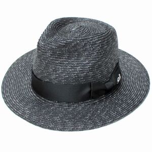 RUDE GALLERY ルード ギャラリー 24SS SILK SATIN RIBON STRAW HAT ストローハット 4 ブラック