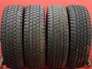 中古スタッドレス 37×12.50R17.5 8PR 4本セット ブリヂストン ブリザック W・965 BRIDGESTONE BLIZZAK W-965 8.5分山 メガクルーザー