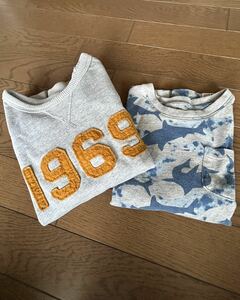 GAP★babyGAP★2着セット/長袖シャツ/トレーナー/スウェット/Tシャツ/長袖/半袖/子ども服/ジュニア服/男の子