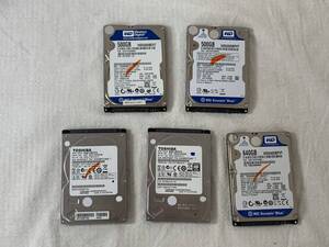 ★SATA　2.5インチ　750GB、2個　　500GB、2個　640GB、1個　計5個まとめて！