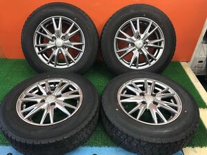 9p-60)冬 175/70R14 GOOD YEAR Ice Navi7 8-8.5分山 WEDS 5.5J+38 PCD100 4穴 フィット ヴィッツ ポルテ等