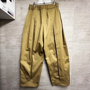 sage NATION セイジネーション S011-BOXPLEAT TROUSER ベージュ系 【中目黒B05】