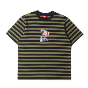 Supreme シュプリーム Tシャツ サイズ:L 21AW JUNYA WATANABE COMME des GARCONS MAN ボーダー Tシャツ Stripe S/S Top ブラック カーキ