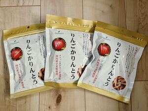 【大人気商品】TSURUYA ツルヤオリジナル　りんごかりんとう　3袋セット　送料込み　ご当地お菓子　お土産