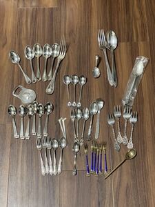 1円〜大量カトラリー スプーン フォーク CHRISTOFLE クリストフル WAKO THAILAND SILVER DENMARK STERLING SILVER 状態未確認 完全未確認