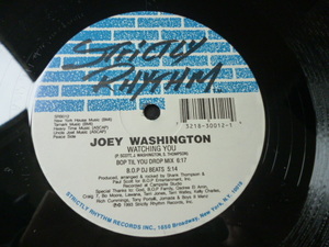 Joey Washington / Watching You 名門Strictly Rhythm 圧倒的ゴスペルVOCAL HOUSE 12 B.O.P. REMIX 試聴