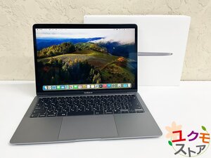 【開始価格1円】Apple MacBook Air スペースグレイ A2337 M1/8GB/512GB/8コアGPU/13.3インチ 充放電19回 マックブック エアー ロックオフ