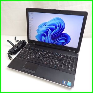 ★Dell/デル Latitude E6540 Win11Pro/Core i5 4310M 2.7GHz/HDD500GB/メモリ8GB/15型/ACアダプター付き/ノートPC&1430300598