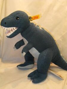 シュタイフ/Steiff★2022新作★「Thanise T-REX ティラノサウルス」★ブルー・35cm