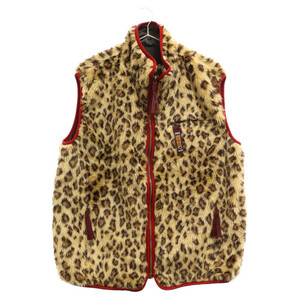 KAPITAL キャピタル Leopard Pattern Boa Fleece Reversible Vest K1811SJ181 レオパードパターン フリースベスト リバーシブル ブラウン