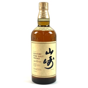 【東京都内限定お届け】 サントリー SUNTORY 山崎 12年 ピュアモルト 華 750ml 国産ウイスキー 【古酒】