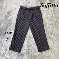 Soffitto ソフィット (3) クロップド丈パンツ ギンガムチェック柄