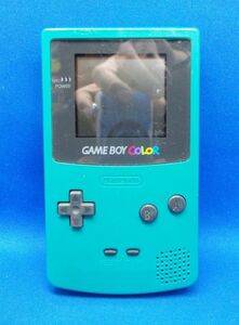 動作確認済 ゲームボーイカラー 本体 ブルー CGB-001 任天堂 1998年 レトロゲーム 当時物 現状品 GBC Nintendo GAME BOY COLOR