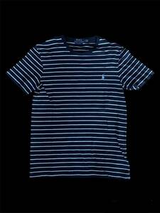 ポロ ラルフローレン Ralph Lauren ボーダーTシャツ SP サイズ NAVY/BLUE CUSTOM SLIM FIT 半袖Tシャツ ボーダー柄