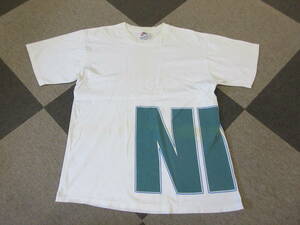 90s00s NIKE Tシャツ L XL M表記 マレーシア製 ナイキ ヴィンテージ オールド スウッシュ 白