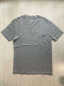 ◆UNITED ARROWS VネックTシャツ M グレー ユナイテッドアローズ