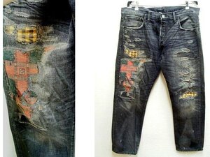 ◇即決[W38]RRL USA製 21AW SLIM FIT CUSTOM BLACK WASH DENIM スリム ブラック ビンテージ セルビッチ アメリカ デニム パンツ■4612