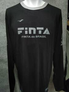 フィンタ Finta サッカーウェア フットサルウェア 長袖プラクティスシャツ FT8831 0500(ブラック) Lサイズ 