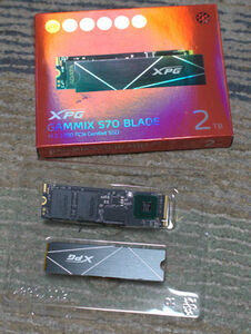 XPG GAMMIX S70 BLADE 2TB 読取最大 7400MB/秒 M.2 2280 NVMe PCIe Gen4x4 内蔵 SSD AGAMMIXS70B-2T-CS