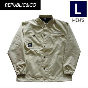 ○ REPUBLIC HYPE HUNTAING COAT JACKET KHAKI Lサイズ メンズ スノーボード スキー ジャケット JACKET スポーツMIX 22-23 日本正規品