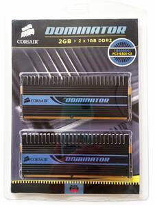 送料無料☆corsair DDR2メモリ 1GB×２ CM2X1024-8500CSD dominator 1066MHz