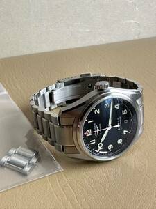 【極美品 購入時証明書付】ロンジン スピリットLONGINES SPRIT L3.410.4.53.6 自動巻き メンズ 黒文字盤