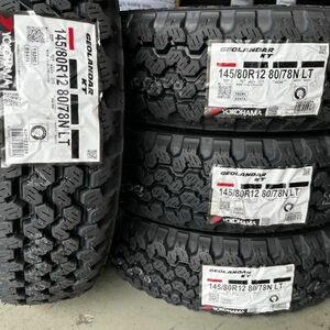 在庫有り 2024年製 YOKOHAMA GEOLANDAR KT 145/80R12 80/78N LT 4本 SET ジオランダー 正規品 車検対応 最短当日発送 個人宅OK 送料無料