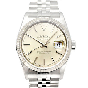 ロレックス ROLEX デイトジャスト 16234 シルバー文字盤 W番 SS/WG メンズ腕時計 自動巻き DATEJUST