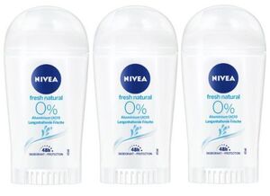 送料込 3本セット Nivea ニベア デオドラント スティック Fresh Natural 40ml