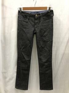 GAP SLIM STRAIGHT 00 デニムパンツ レディース 約S～Mサイズ グレー ジーンズ 23082302