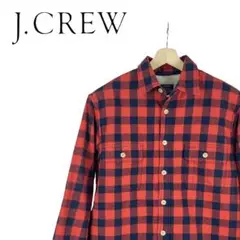 11M538◯ J.CREW チェック 裏ボア シャツジャケット アウター M