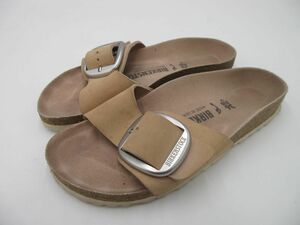 美品 BIRKENSTOCK ビルケンシュトック マドリッド ビーチ サンダル size23.0/茶 ■■