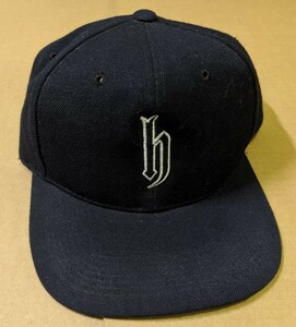 DJ HONDA HAT 黒 白の縁どりロゴ 帽子 CAP です (ヤマト/宅急便発送) DJホンダ キャップ 帽子　Y1