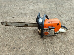 ☆スチール STIHL エンジンチェーンソー MS441 バー62CM 動作品☆