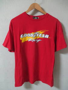 GOOD YEAR グッドイヤー レーシング ロゴTシャツ 赤 FREEサイズ