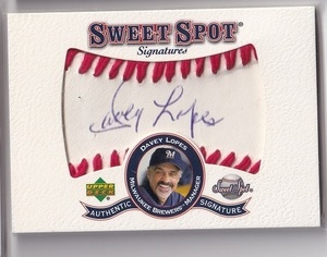 【直筆サイン】2001 Upper Deck Sweet Spot Signatures #S-DL DAVEY LOPES