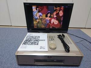 Victor ビクター S-VHSビデオデッキ HR-X7 動作品 純正電源ケーブル&純正リモコン&取扱説明書 2001年製 極美品 