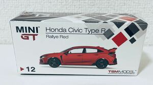 ST MINI GT HONDA CIVIC TYPE R Rallye Red 1/64 スケール ホンダ シビック レッド タイプR シュリンク 未開封 人気 ミニカー TSM 0204