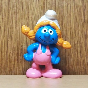 スマーフ　フィギュア　女の子　ピンク　オーバーオール　PVC　Smurf 　アメトイ　アメリカ　トイ