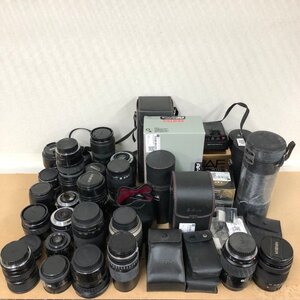 【ジャンク品】カメラ レンズ カメラ用品 まとめ売り 約16kg MINOLTA Canon SONY PENTAX RICOH SIGMA ストロボ 他 多数 250109SK490077