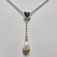 TASAKI 田崎真珠 SILVER ハート Y字 ネックレス