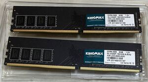 KINGMAX KM-LD4-3200-8GD デスクトップPCメモリ DDR4-3200 8GBx2枚組