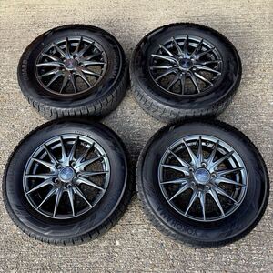 美品 アルミホイール195/65R15 インチ 6J 5H PCD114.3 スタッドレス ヨコハマ アイスガード IG60 、70 、80 ノア、ヴォクシー　他