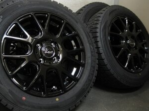 ■USED■アルミ付きスタッドレス 175/65R15 4本セット■フィット/インサイト/キューブ他■