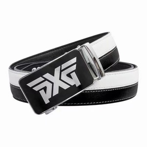 PXG メンズ ゴルフ レザー ベルト 黒F