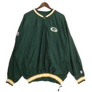 90年代 STARTER NFL グリーンベイ・パッカーズ プルオーバージャケット 大きいサイズ プロチーム アメフト (メンズ 2XL) 中古 古着 A1402